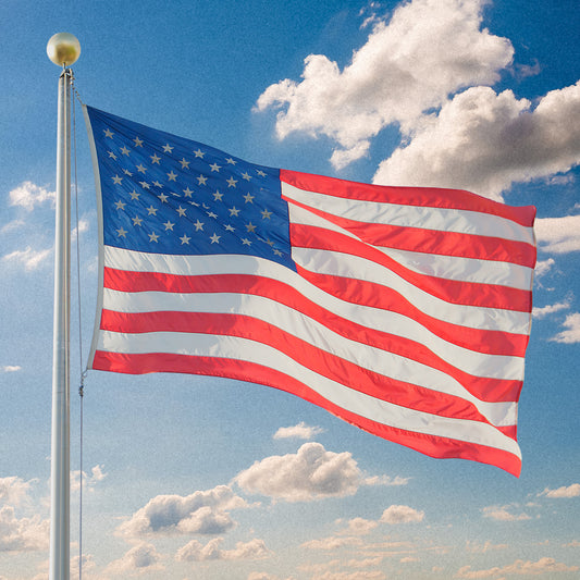 Annin 8ft x 12ft Nyl-Glo American Flag - Secondary Image - United States Flag Store Annin 8ft x 12ft Nyl-Glo American Flag