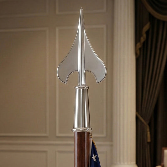 Silver Metal Army Spear