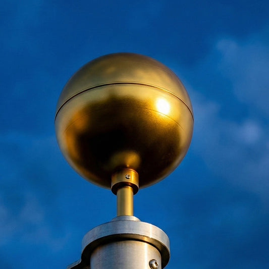 Gold Ball Topper - Anodized Aluminum - 3"