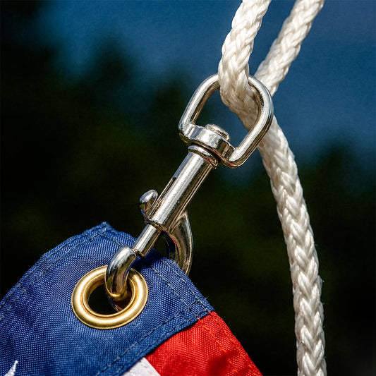 Flagsnaps - Nickel Plated Cast Zinc - 3 1/2"