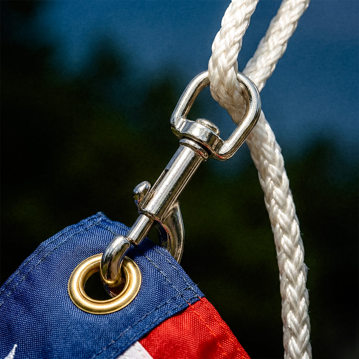 Flagsnaps - Nickel Plated Cast Zinc - 3 1/2"