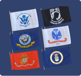 Military Stick Flags