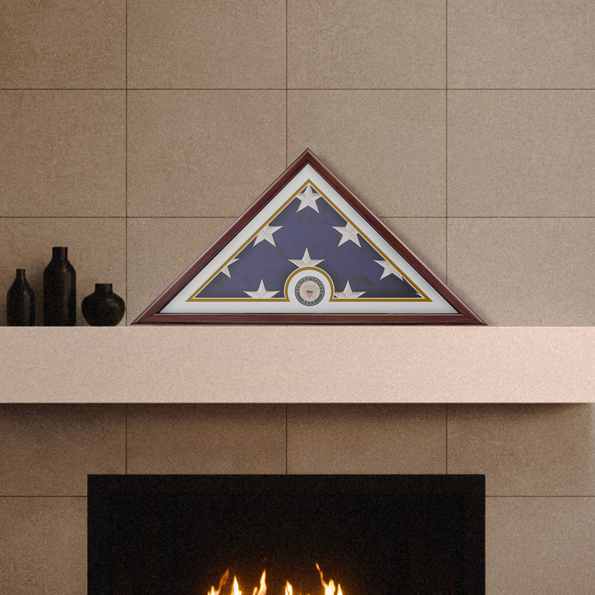 Liberty Flag Case for 5' x 9.5' Flag - Cherry Laminate with Matte