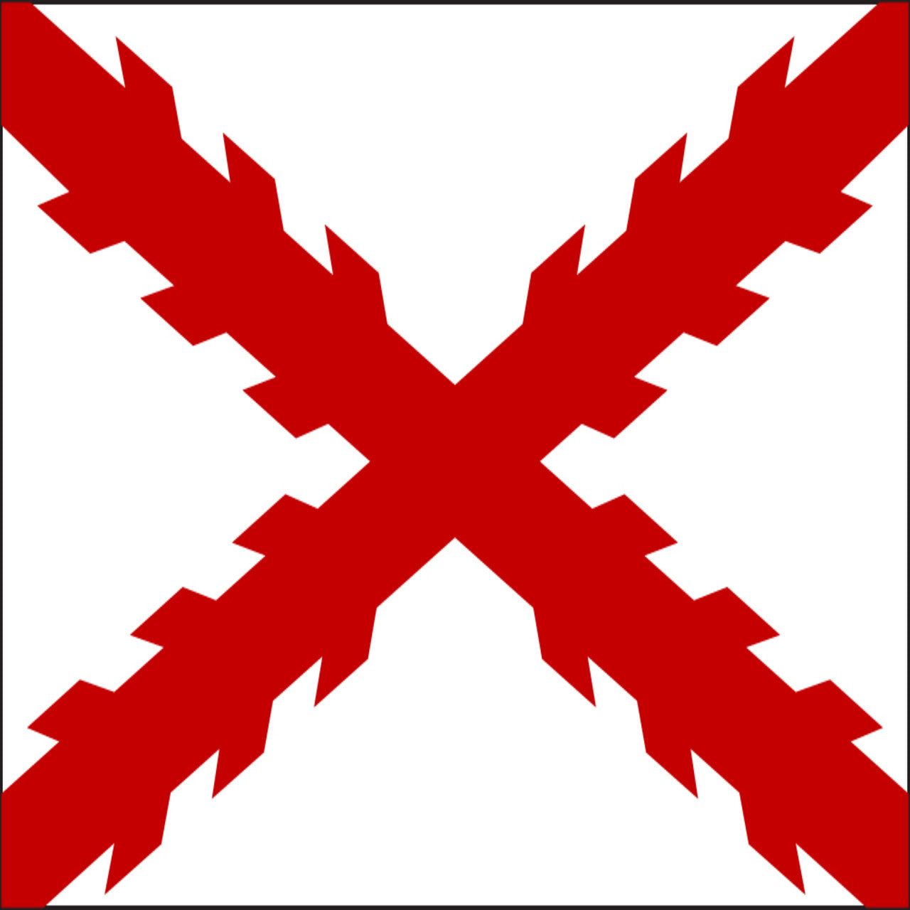 Cross of Burgundy 3ft x 5ft Nylon flag