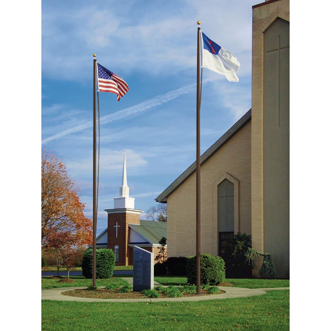 Estate Series 35ft Commercial Flagpole - .188in Wall Thickness - 5in Butt Diameter