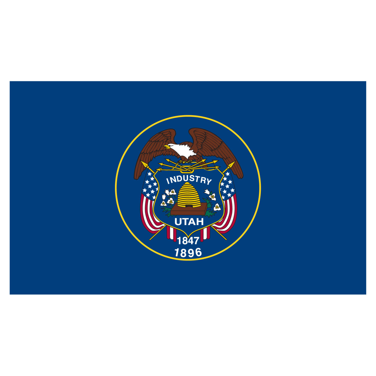 Utah 3ft x 5ft Printed Polyester Flag