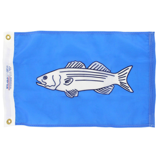 12in x 18in Nylon Striped Bass Flag