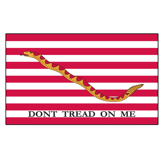 1st Navy Jack - Dont tread on me Flag - 3ft x 5ft Printed Polyester