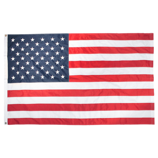 American flag with red, white, and blue colors on a white background