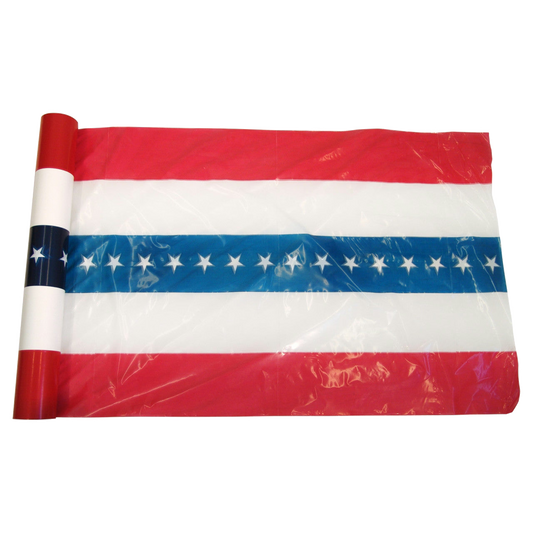 5 Stripe Plastic US Flag Bunting 36" Wide - 100 Yard Roll