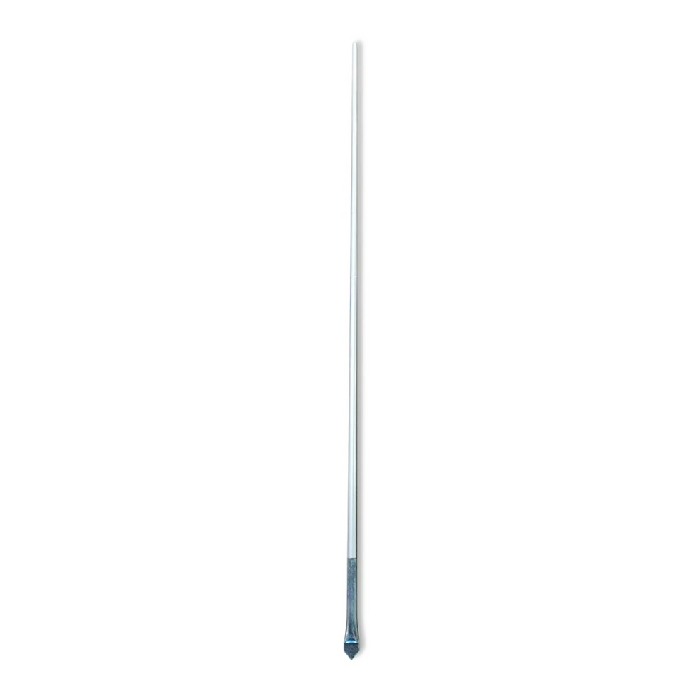 A white residential flagpole on a white background