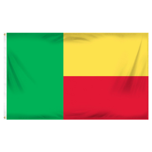 Benin Flag 3ft x 5ft Printed Polyester