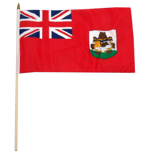 Flag of Bermuda with Union Jack on a white background