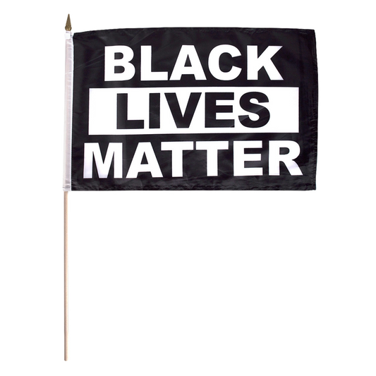 Black Lives Matter flag on a white background
