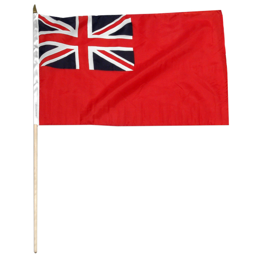 British red ensign flag on white background