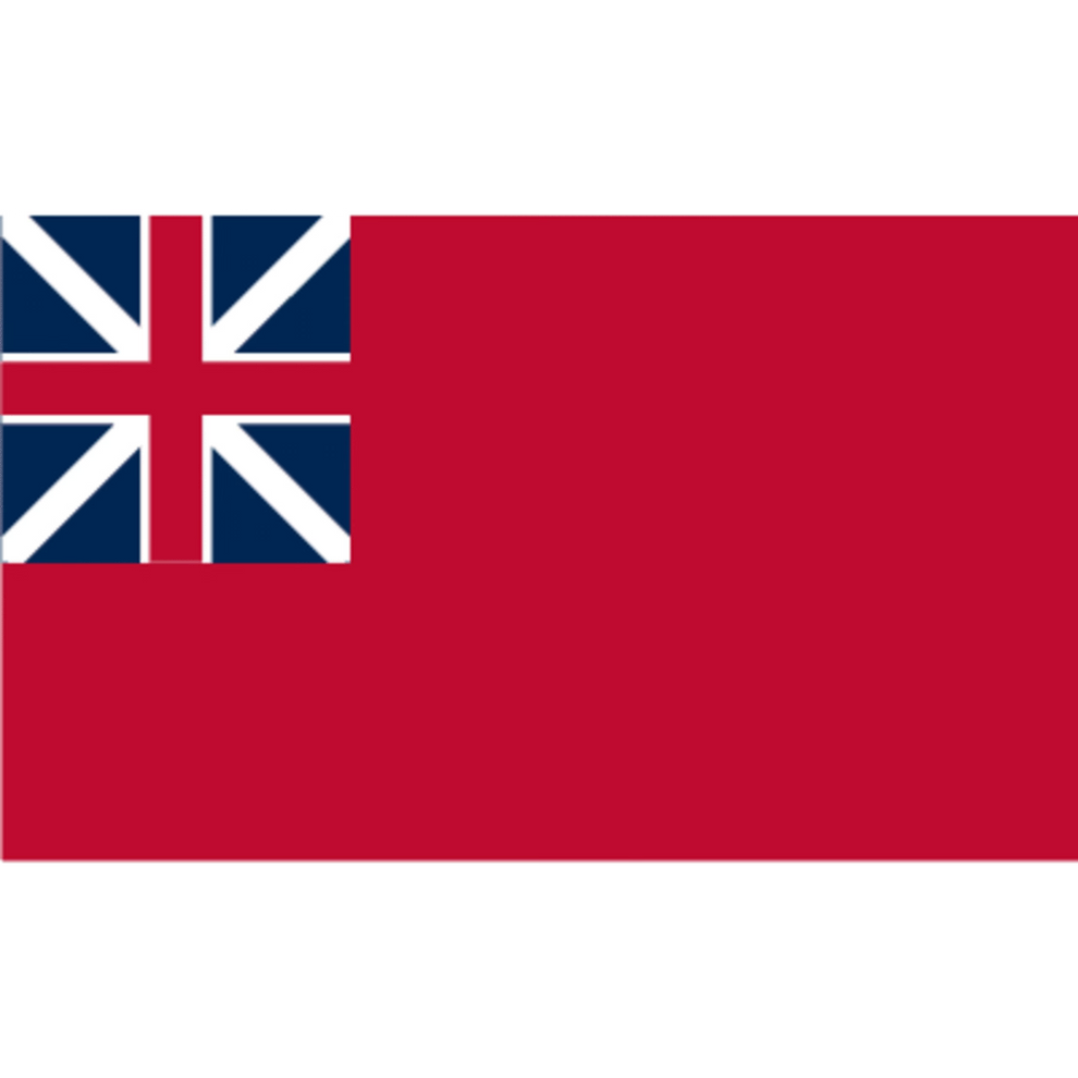 British Red Insignia flag with Union Jack