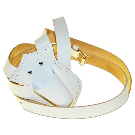 Double Strap White Carrying Belt - 15in x 45in