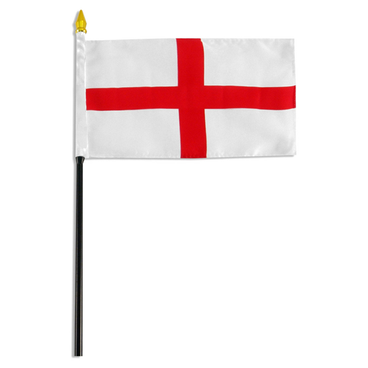 White England flag featuring red St. George cross