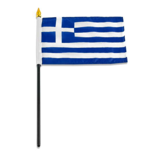 Greek flag on a white background