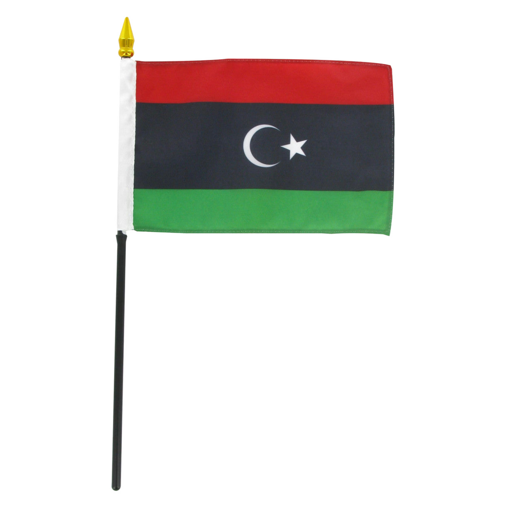 Flag of Libya on a white background
