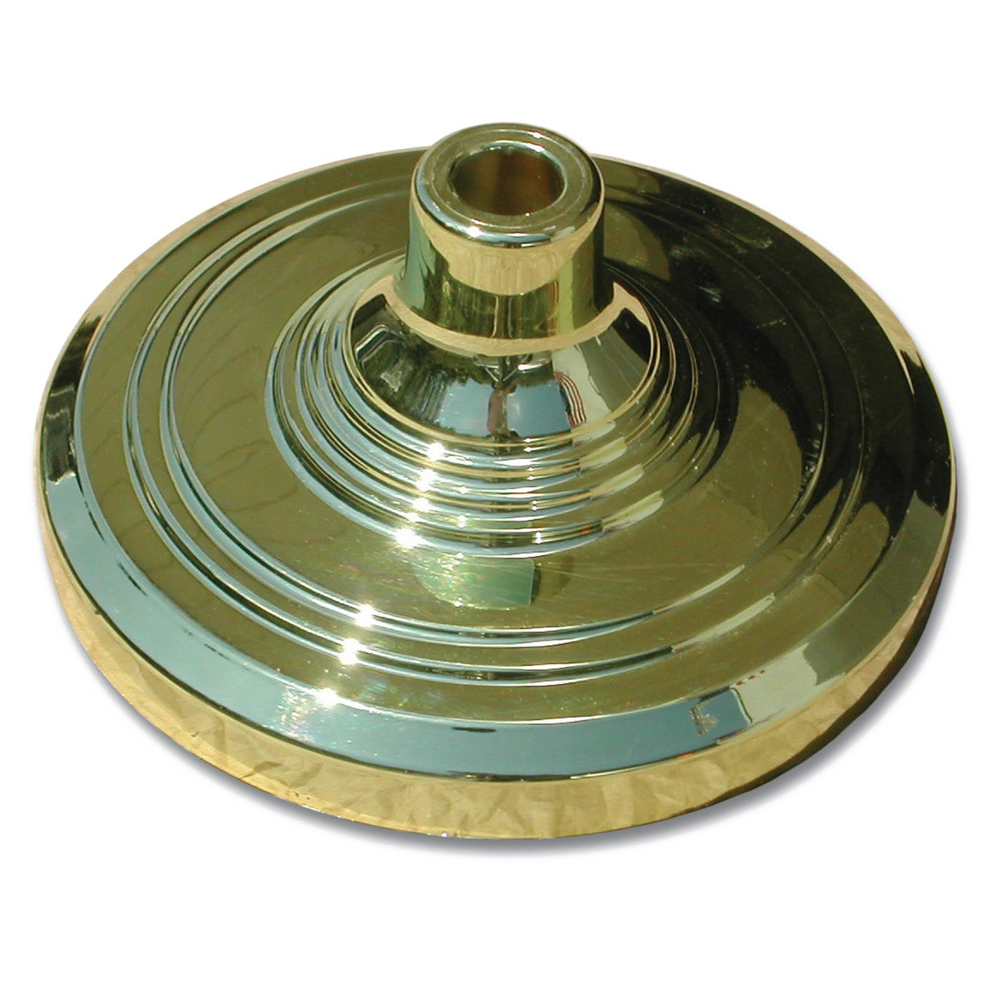 Gold plated flagpole base stand