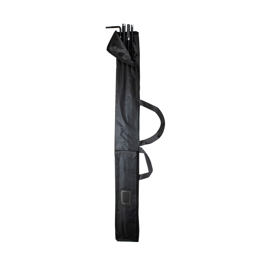 Residential flagpole in a black carrying bag