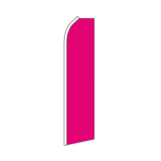 Pink feather flag on a white background