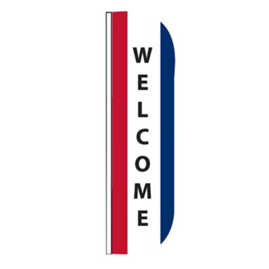 Message Flutter Flag Welcome