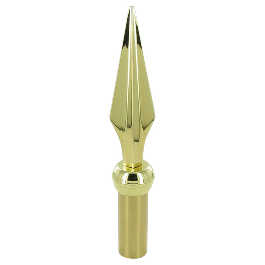 Gold plated flagpole spear finial