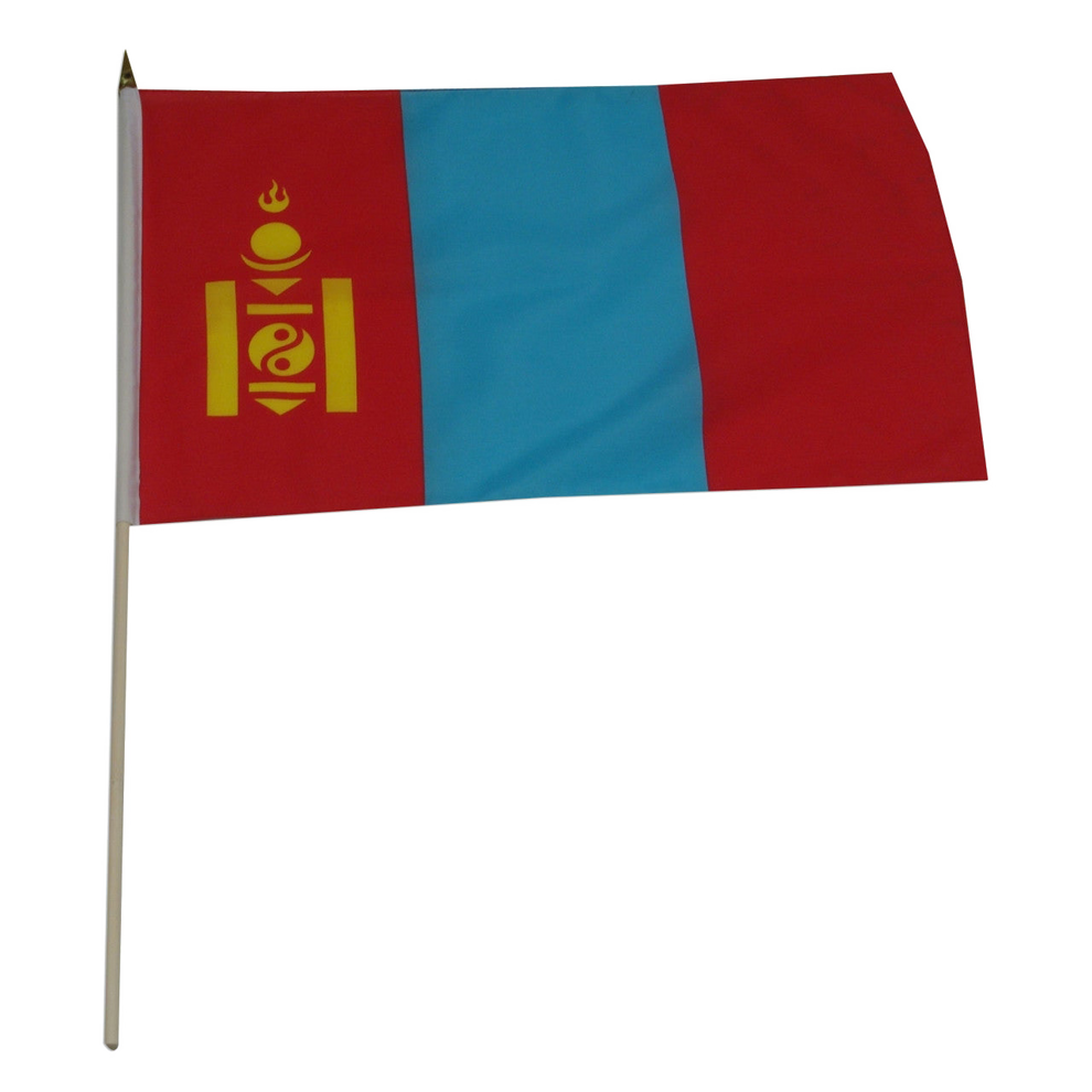 Flag of Mongolia on a white background