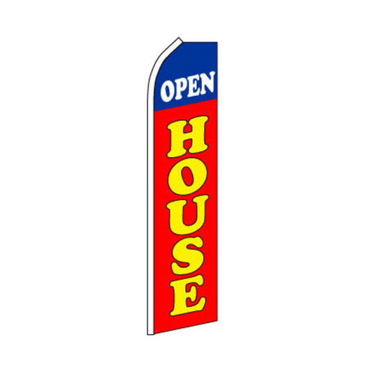 Open House Swooper Flag - Red