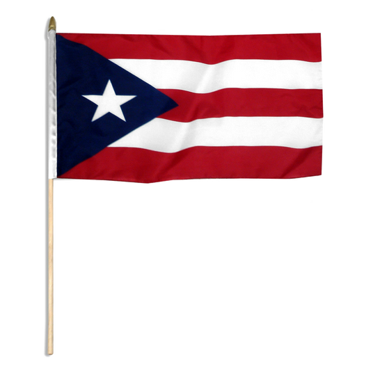 Flag of Puerto Rico on a white background