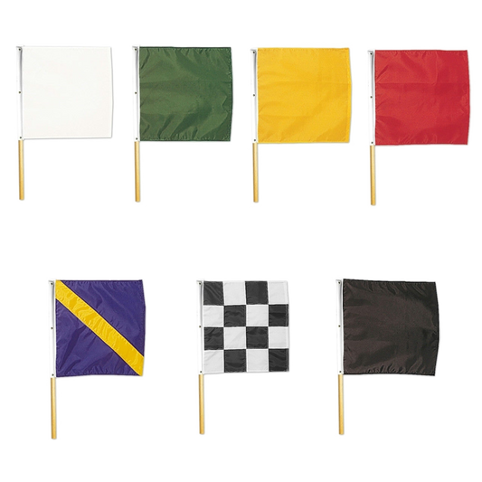 Set of 7 Nylon Racing Flags on Dowels