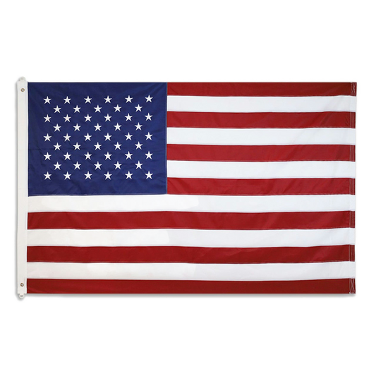 American flag with red, white, and blue colors on a white background