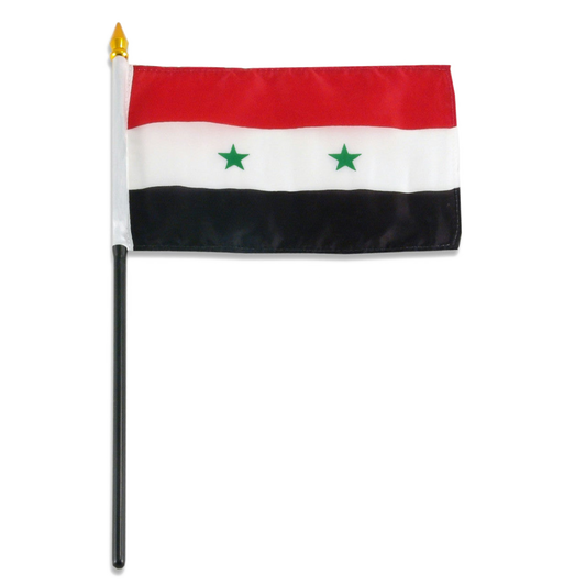 Syrian flag on a white background