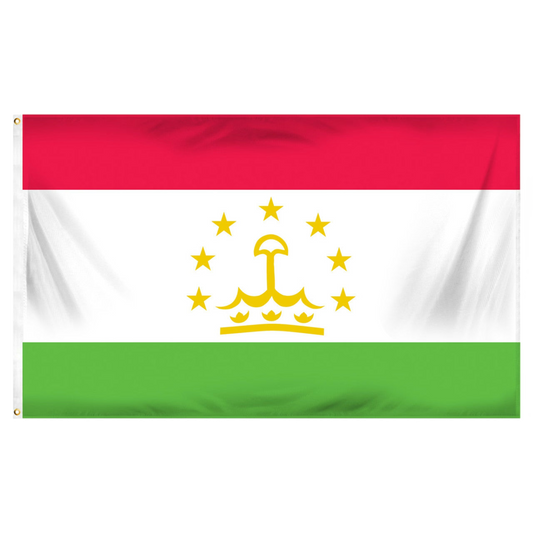 Tajikistan Flag 3ft x 5ft Printed Polyester