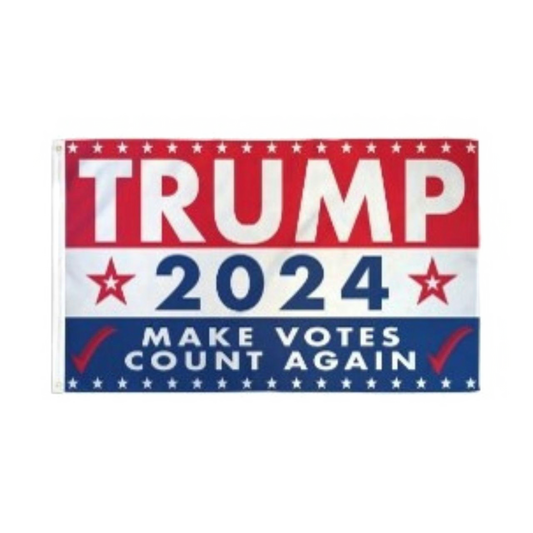 Trump 2024 Make Votes Count Again 3ft x 5ft Polyester Flag