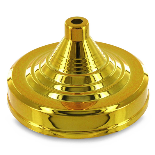 Gold indoor flagpole base stand