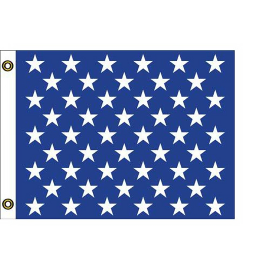 US Jack blue flag with white stars