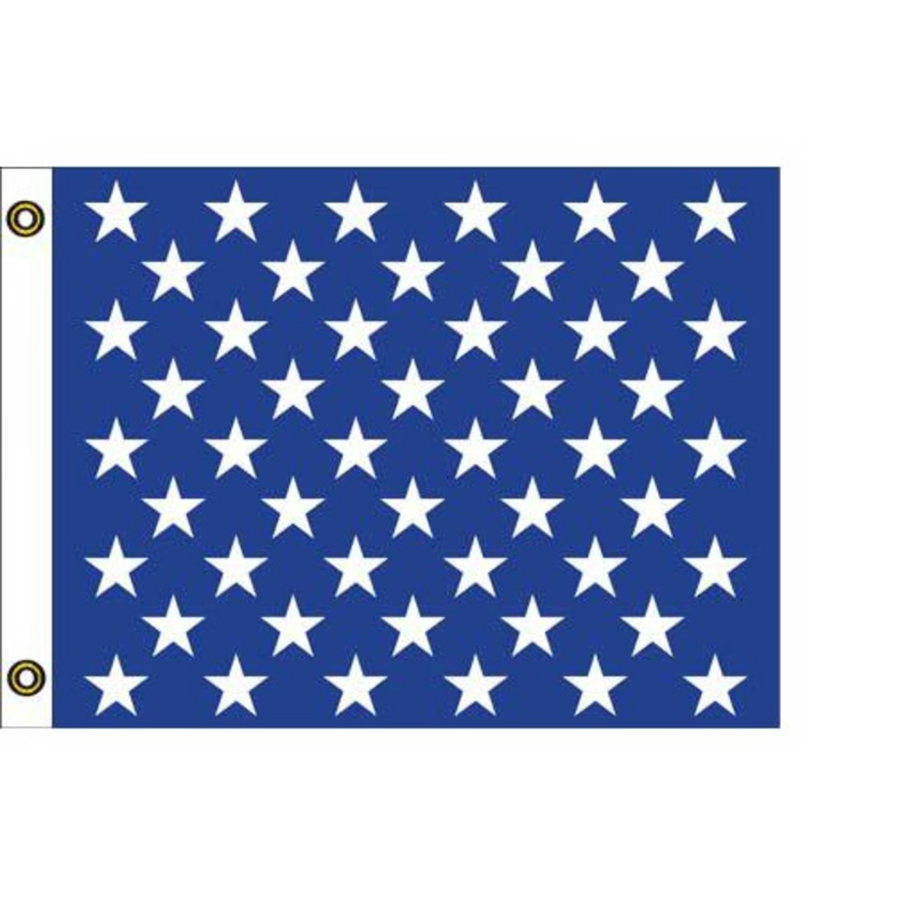 US Jack blue flag with white stars