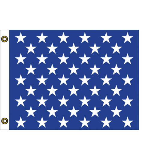 U.S. Jack flag featuring blue canvas and fifty white stars