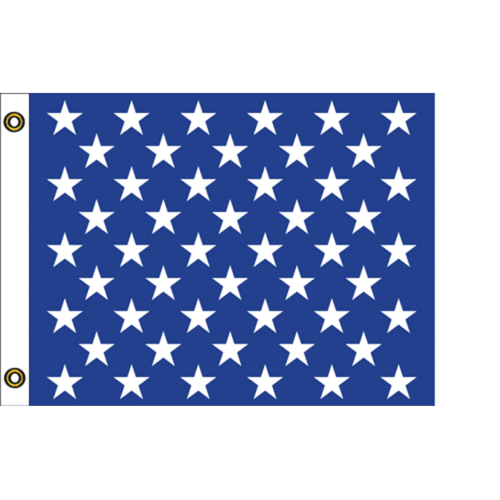 U.S. Jack flag featuring blue canvas and fifty white stars