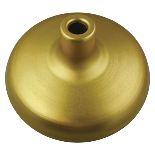 Gold metal circular flagpole base