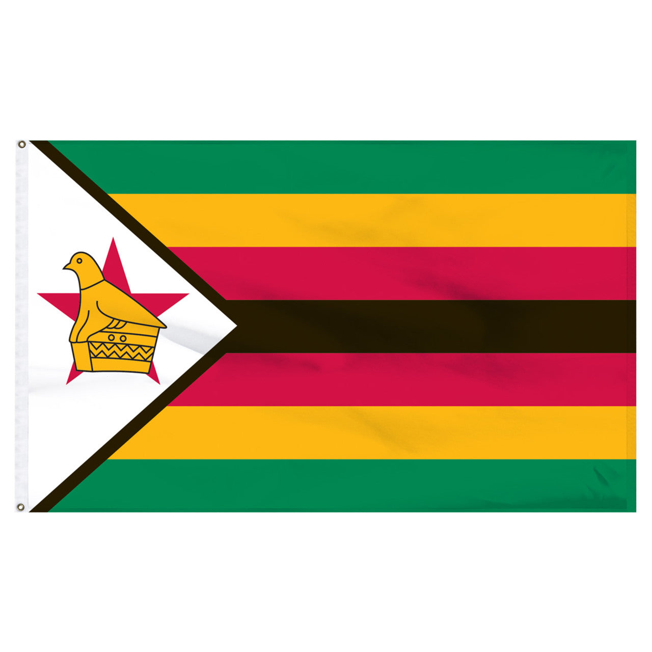 Zimbabwe 5ft x 8ft Nylon Flag