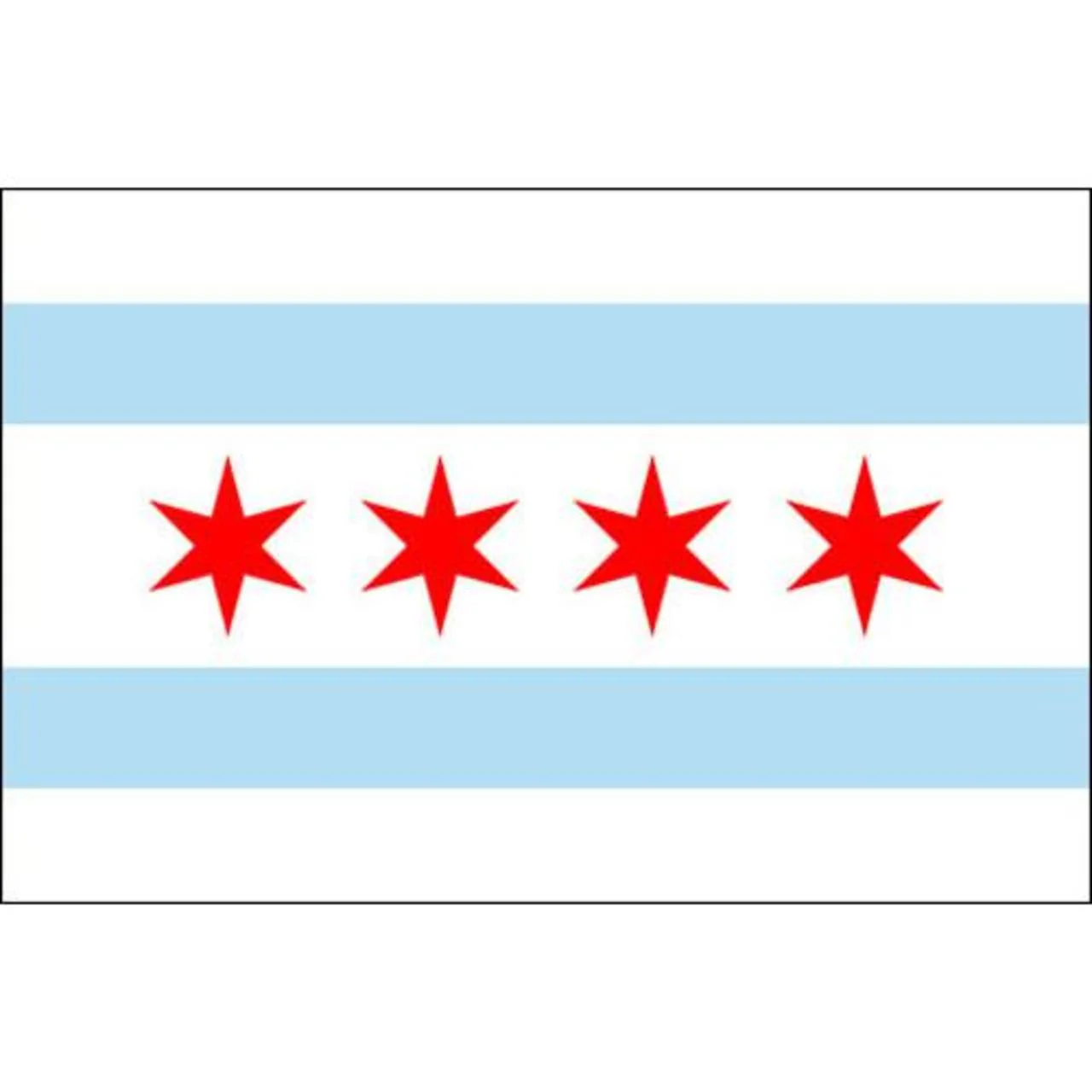 Chicago 6' X 10' Nylon Flag