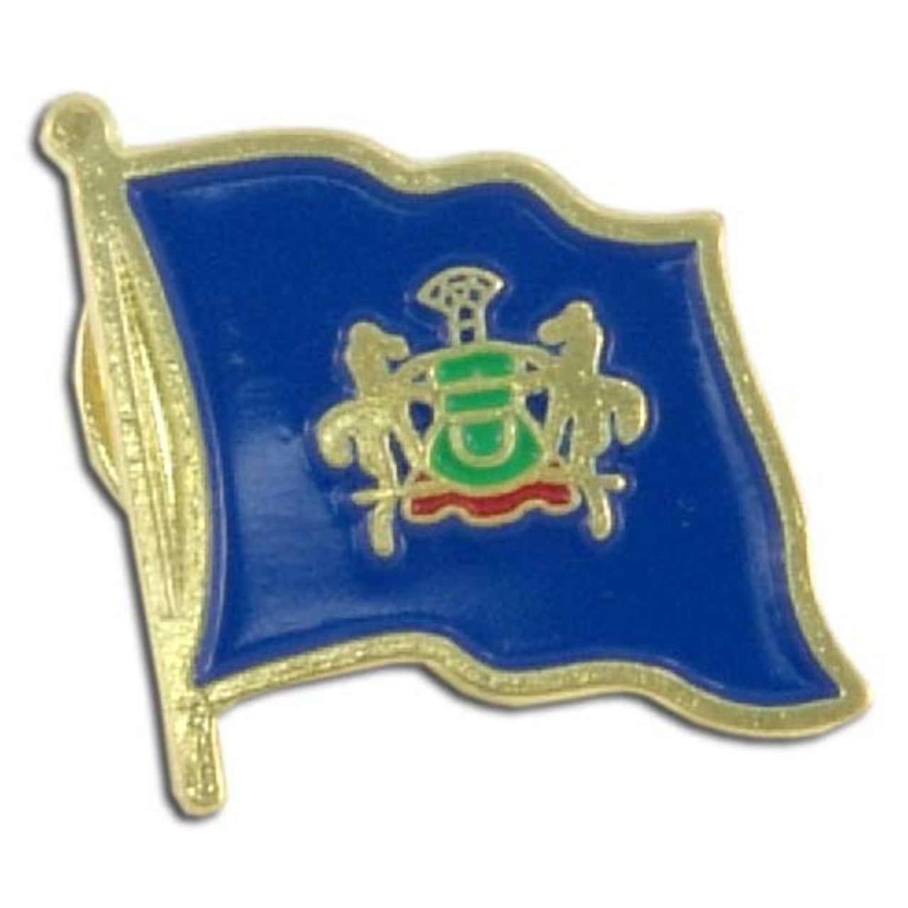 Pennsylvania Flag Lapel Pin - 3/4" x 1/2"