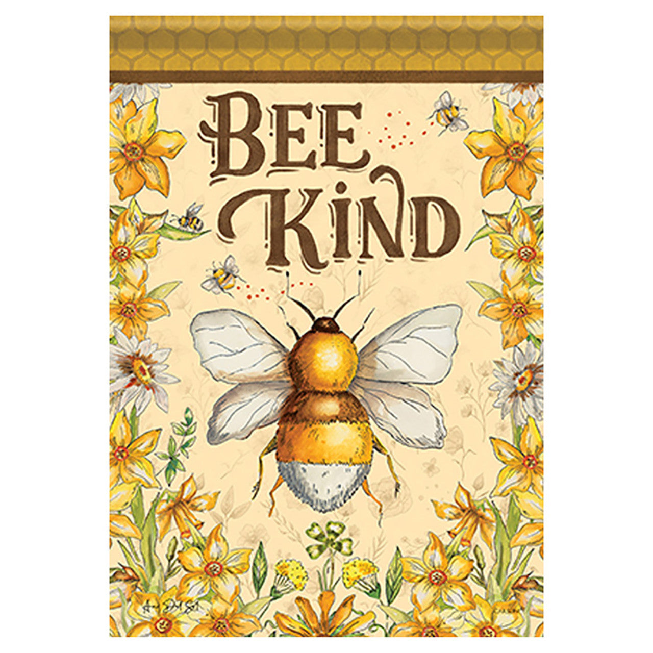 Carson Summer Banner Flag - Bee Kind