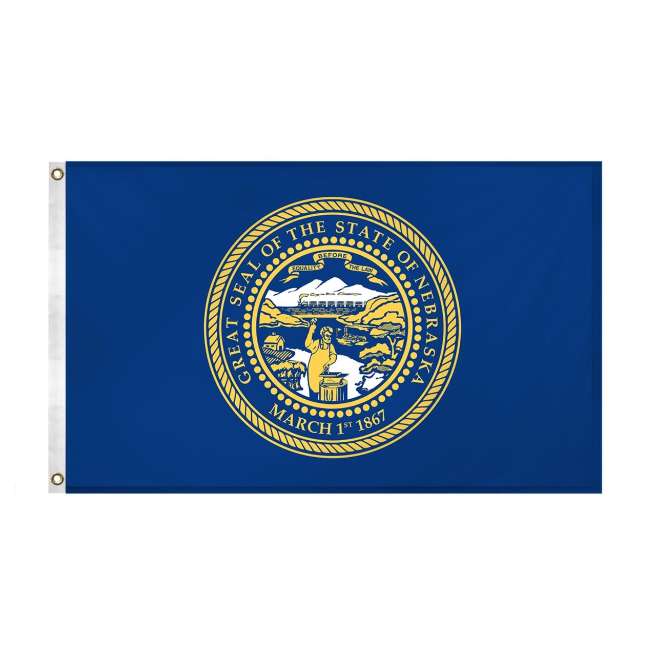 Super Tough Outdoor Nebraska Nylon Flag 3' x 5'