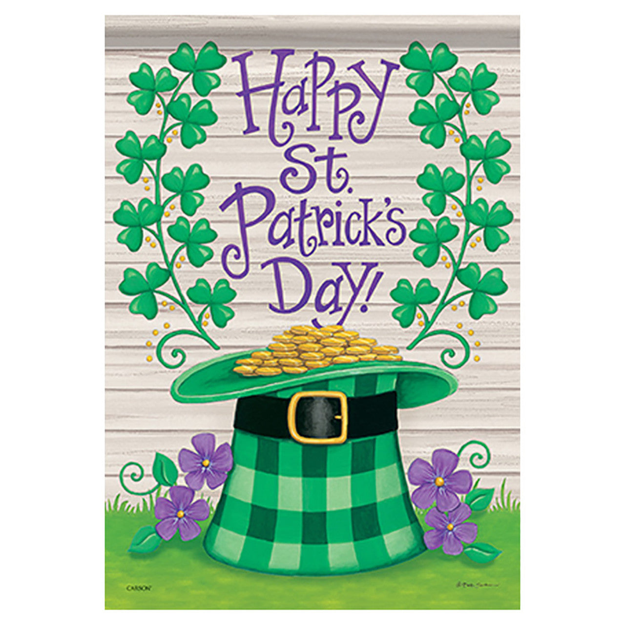 St. Patrick's Day Hat Garden Flag - 12.5in x 18in