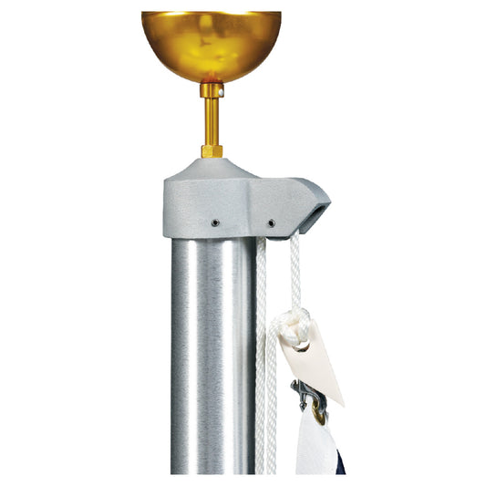 Estate Series 20ft Commercial Flagpole - .125in Wall Thickness - 3in Butt Diameter